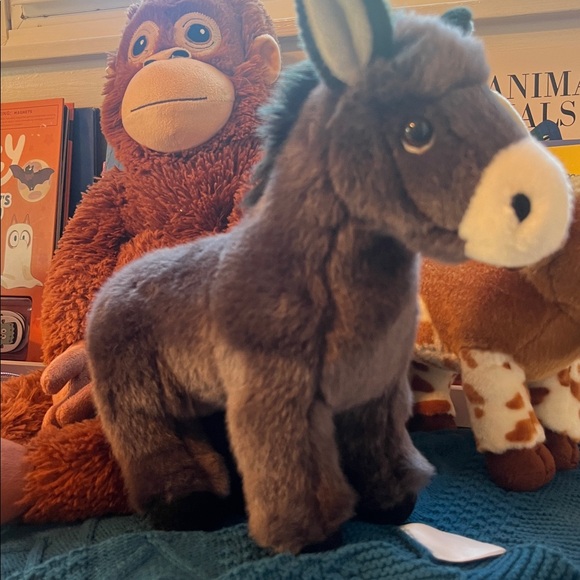 Plush Animal Toy Set - Monkey, Donkey, and Cow - Picture 6 of 8